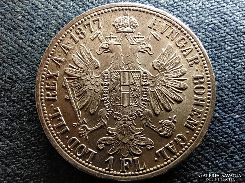 Ausztria Ferenc József .900 ezüst 1 Florin 1877 EXTRA