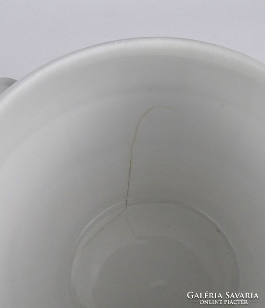 1S806 Antique OEPIAG large porcelain soup bowls and saucers