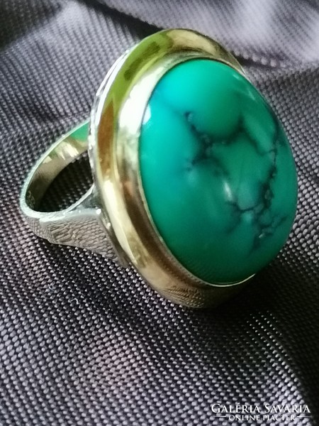 Türkiz köves arany gyűrű