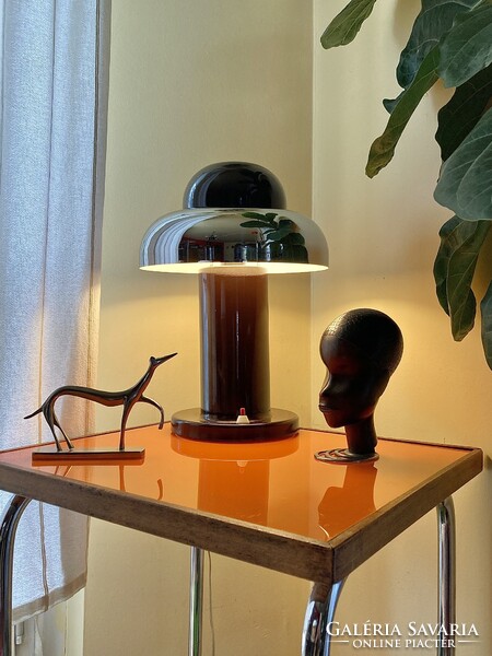 OPTEAM “felhő” design iparművészeti ikonikus fém asztali lámpa - 1976