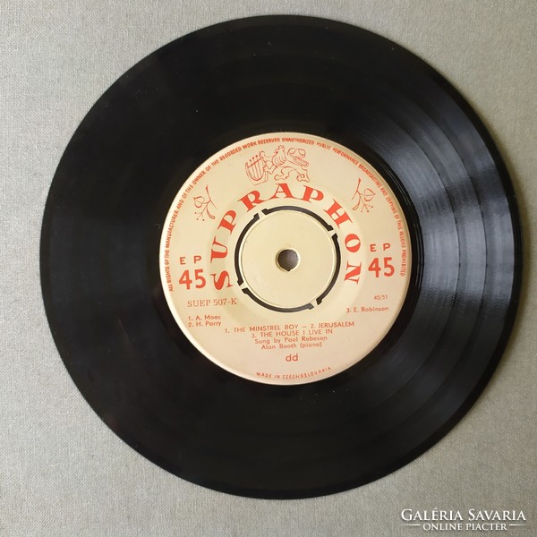 Paul Robeson – Negro Spirituals kislemez eladó! Supraphon