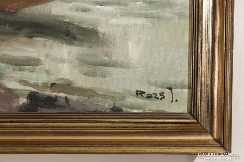 Rozs János (1901-1987) Dunai Halász 60x80cm | Dunapart
