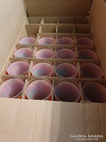 Retró farsang Coca Cola pohár 16 db új állapotban