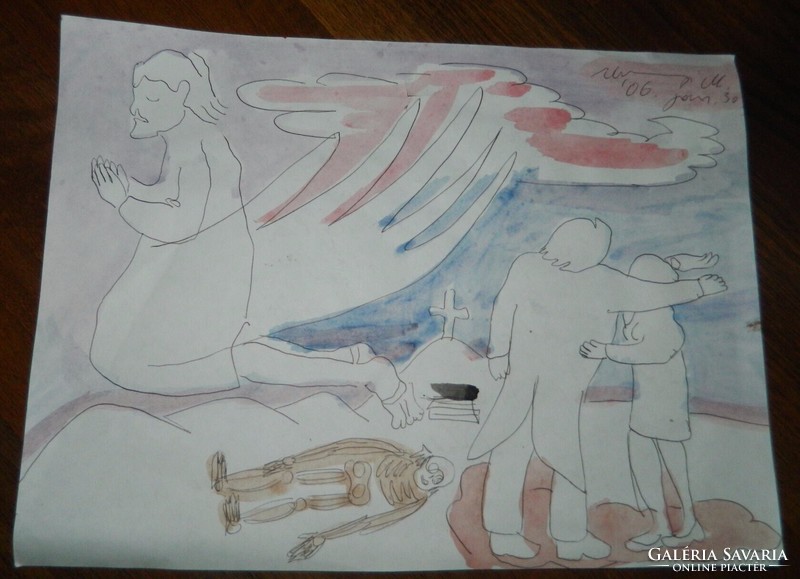 Urszinyi Mária tollrajz