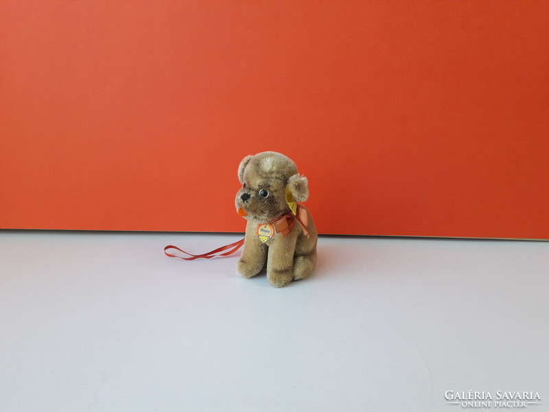 Eredeti STEIFF KUTYA MOPSY 13 cm antik STEIFF MOPSZ kutyus EXTRA !!