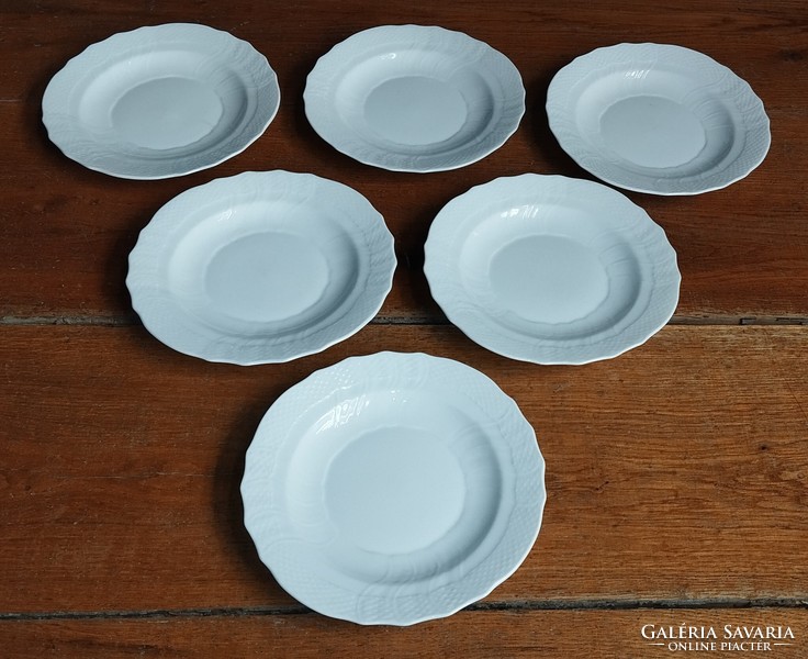6 db Herendi porcelán süteményes/desszertes tányér készlet