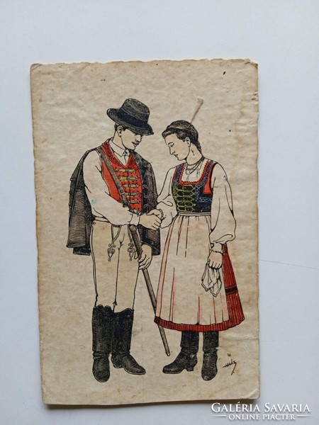 D204810    Marosszéki székely népviselet  1930-40  HAÁZ  Ferenc Rezső  rajza