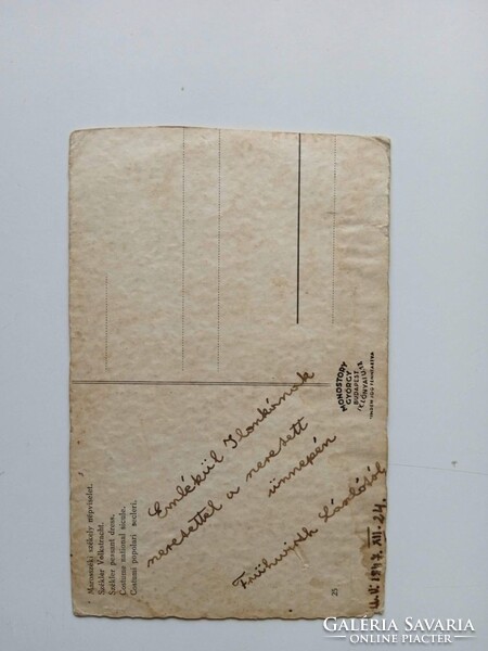 D204810    Marosszéki székely népviselet  1930-40  HAÁZ  Ferenc Rezső  rajza