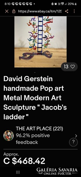 David Gerstein pop art kortárs, absztrakt szobrok, dekorációs elemek