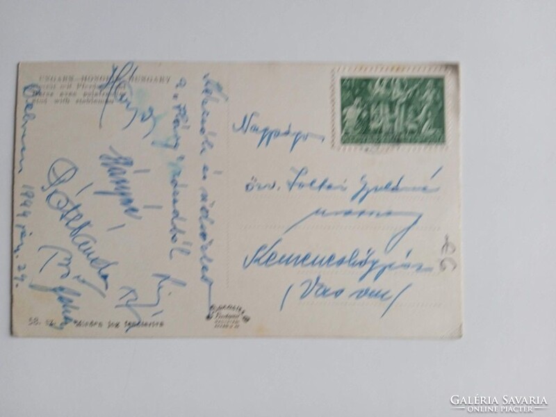 ZA584.14  Hortobágy Ménes a csikóssal - Háry század aláírások 1944  - Zoltai Gyuláné  Kemeneshőgyész