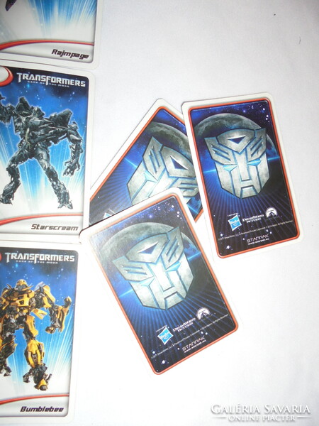 Transformers játék kártya pakli dobozában