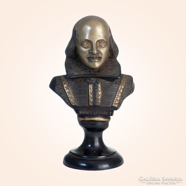 William Shakespeare mellszobor.  Minimális kopások vannak rajta. 25 cm magas