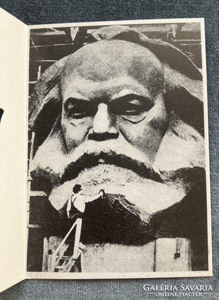 Pauer Gyula: Lenin-Marx (1971) - pszeudó alkotása kiállítási meghívón.