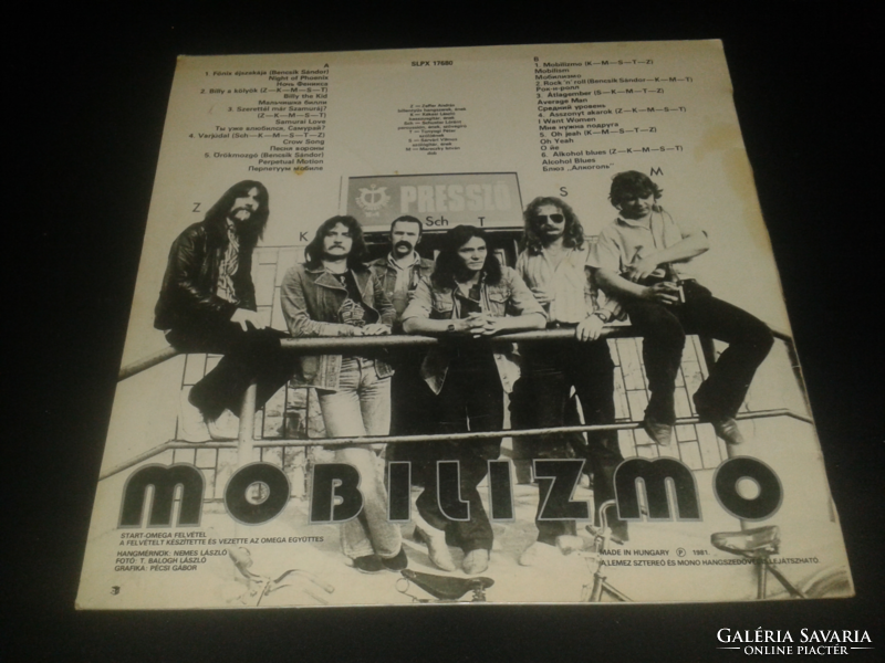 P. Mobil - Mobilizmo LP - HU 1981 bakelit lemez