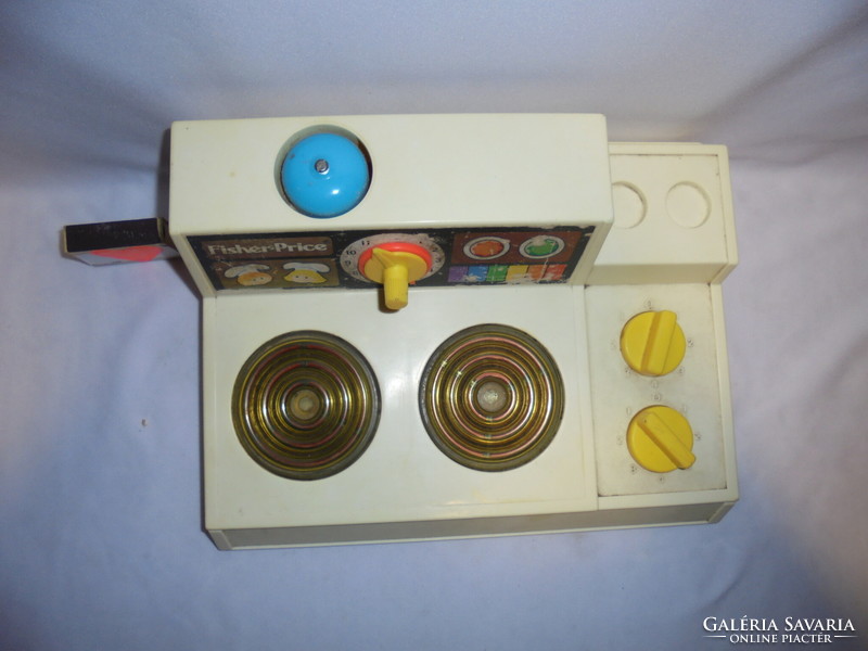 Retro Fisher-Price játék tűzhely babakonyhába