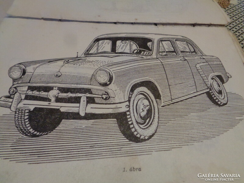 Moszkvics  402 modell  ,  ( ősmodell  ) alkatrész katalógus , 1957 -ből