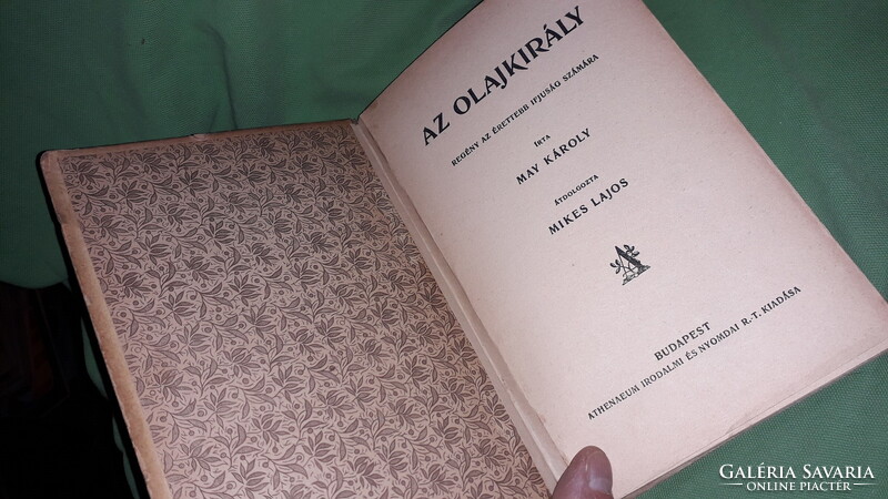 1920.May Károly:Az olajkirály - Hóvihar könyv a képek szerint ATHENEUM