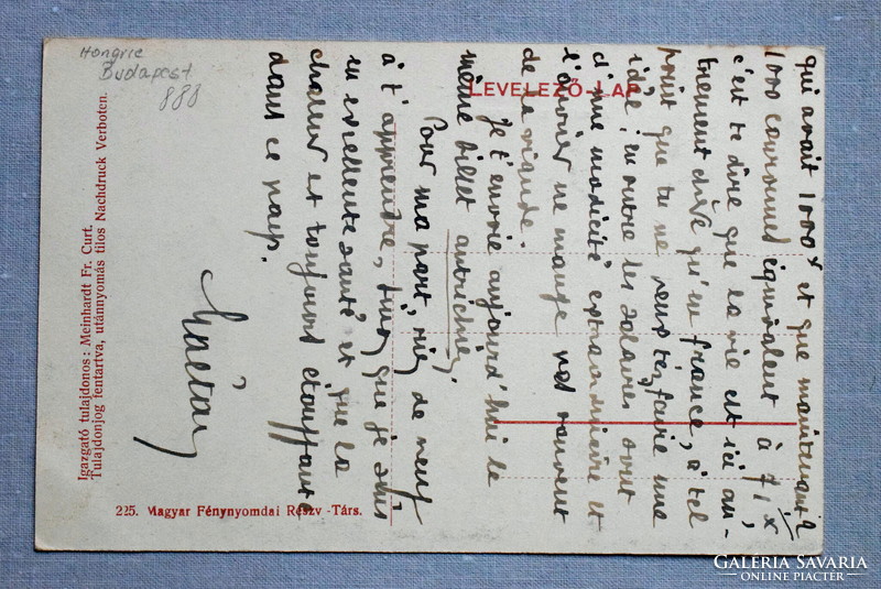 Budapest - Angol Park - Amerikai magasvasút , Le a cilinderrel , hiplá-hoplá -  antik képeslap  1903