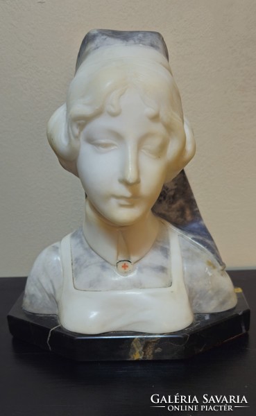 Marble female (nurse) bust
