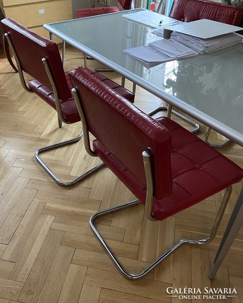 6 darab Bauhaus stílusú Cesca székek Marcel Breuer terv, kiválló állapotban