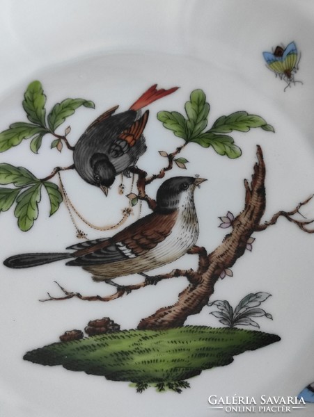 Rothschild mintás 12 személyes Herendi süteményes porcelán készlet 12+1db makulátlan állapotban