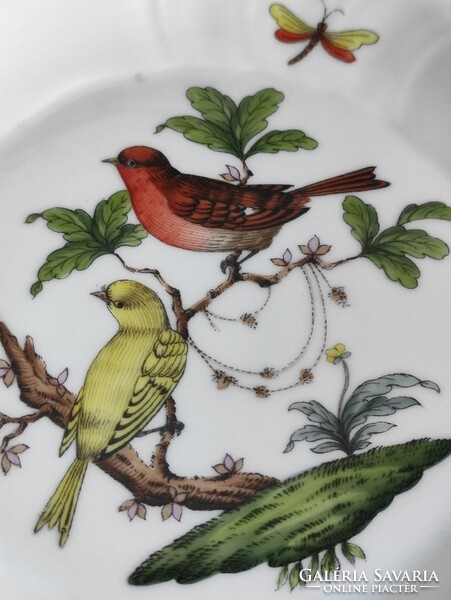 Rothschild mintás 12 személyes Herendi süteményes porcelán készlet 12+1db makulátlan állapotban