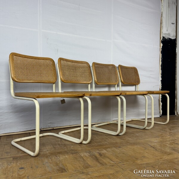 4db Marcel Breuer "Cesca" Bauhaus fehér szék
