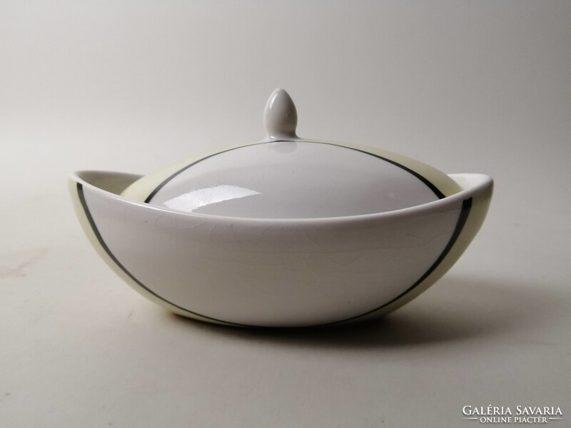 ART DECO PORCELÁN BONBONIER - KÉZIFESTÉS