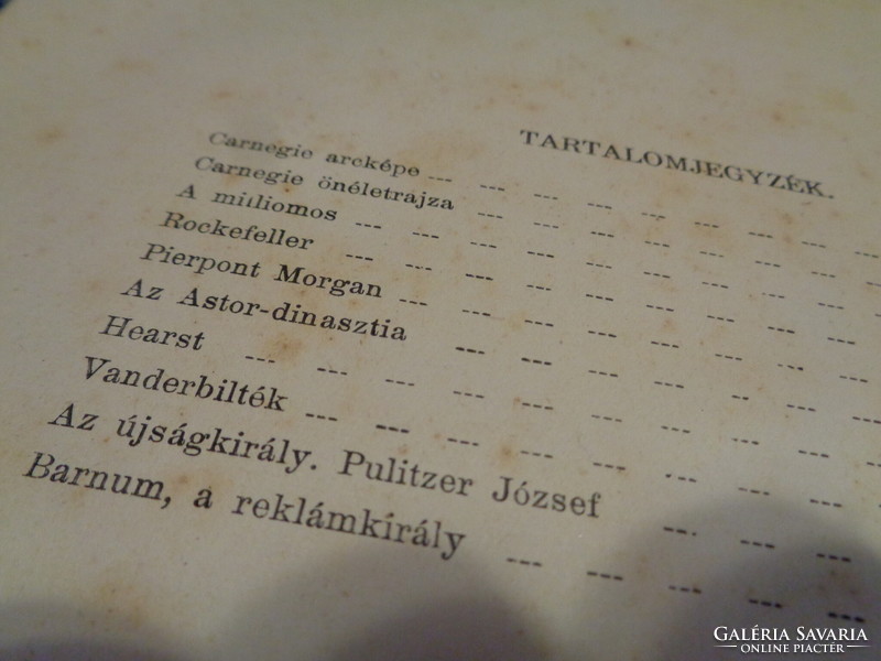 Karriérek  , 1912 .  sorozatból  , bemme  Rockefeller - Morgen - Purlitzer ...stb