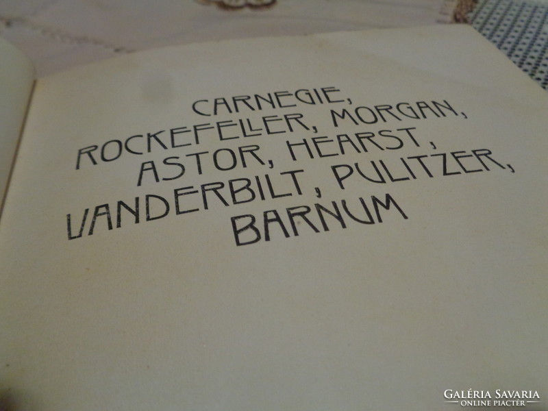 Karriérek  , 1912 .  sorozatból  , bemme  Rockefeller - Morgen - Purlitzer ...stb