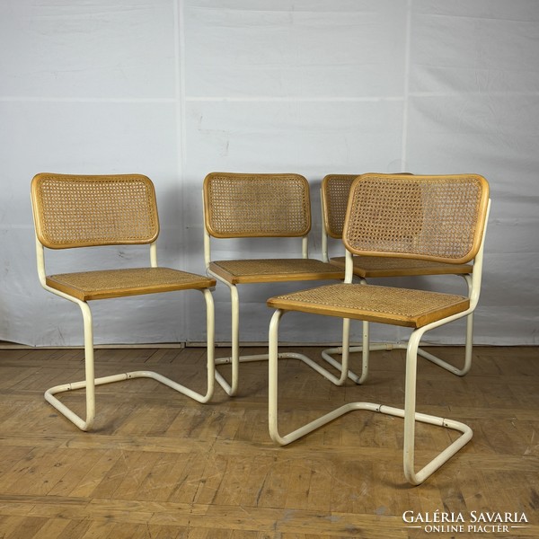 4db Marcel Breuer "Cesca" Bauhaus fehér szék