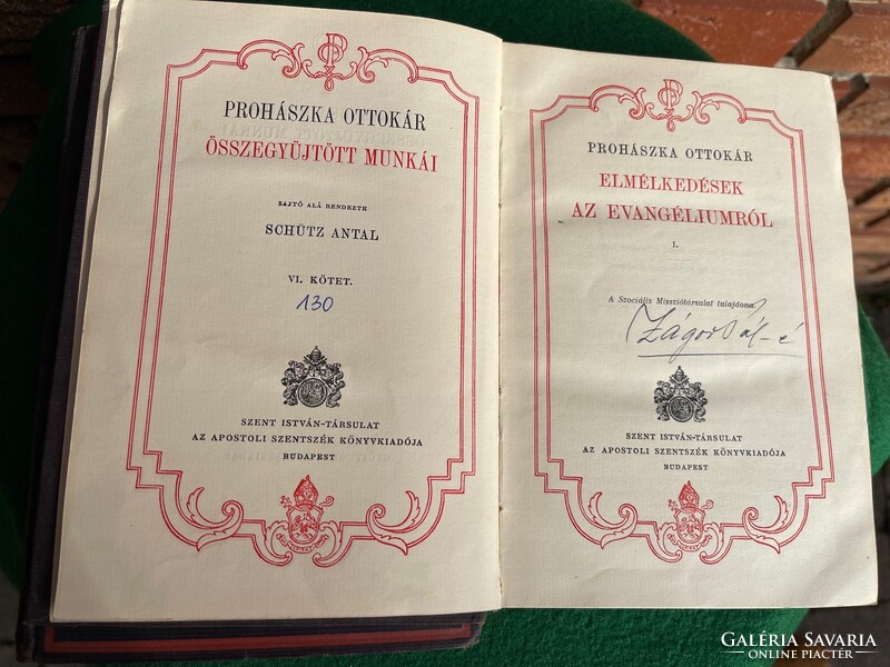 3 db. Prohászka Ottokár könyv