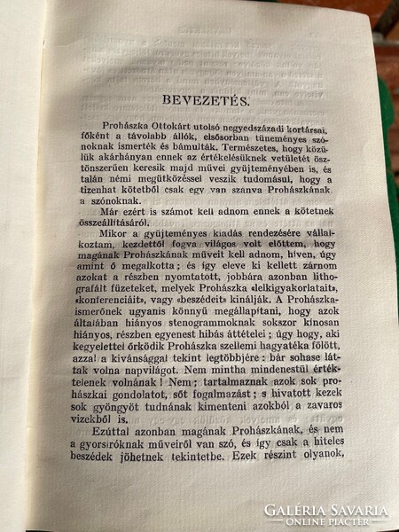 3 db. Prohászka Ottokár könyv