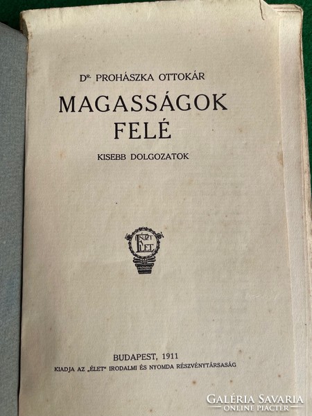 3 db. Prohászka Ottokár könyv