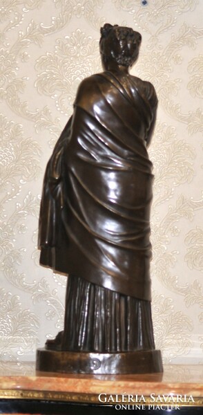 "Barbedienne Fondeur" (1810 - 1892) XIX. századi Francia szobrász művész alkotása. Eredeti, jelzett!