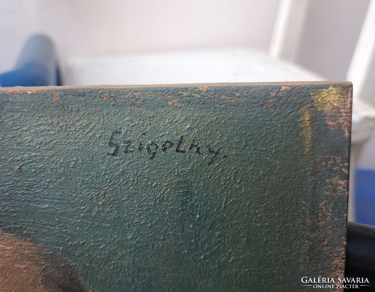 Szigethy jelzéssel: Férfi portré (olaj) Szigethy István?