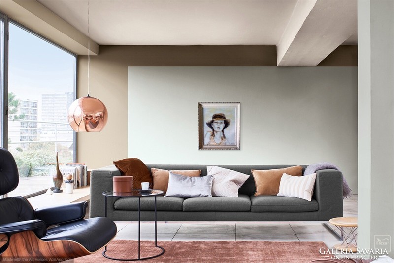 Álmodozó lány. Női arckép tanúsítvánnyal. Prima díjas művész alkotása.Károlyfi Zsófia/1952