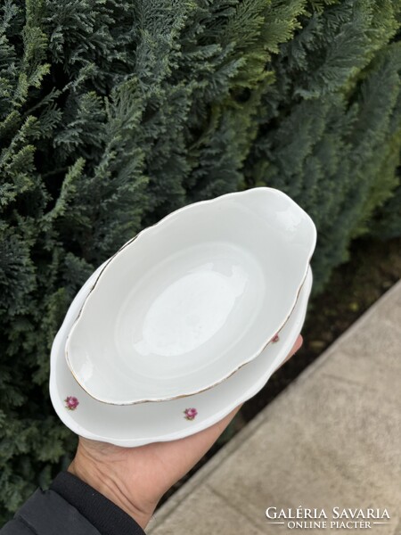 Zsolnay Porcelán asztali tejszínes tejszínkiöntő rózsás  paraszti gyűjtői nosztalgia darab