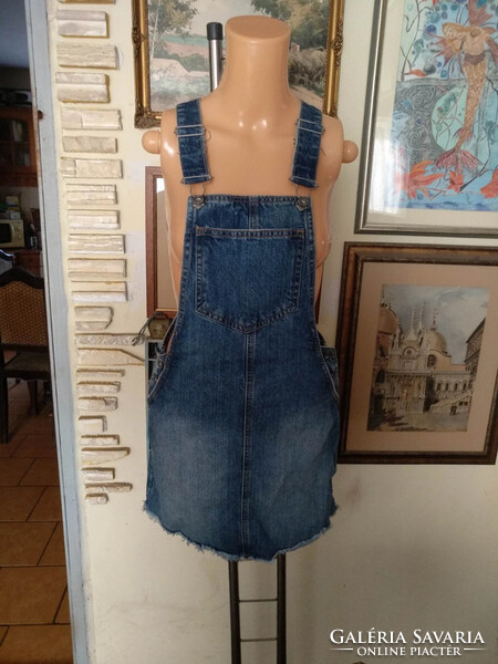 Női S farmerruha, kantáros, REserved, Alkudható