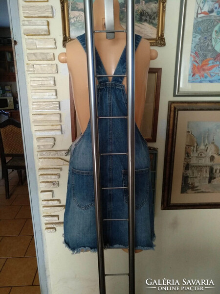 Női S farmerruha, kantáros, REserved, Alkudható