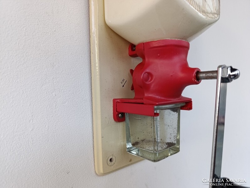 Antik kávédaráló porcelán fali kávé daráló konyhai eszköz Douwe Egberts márka reklám 640 9984