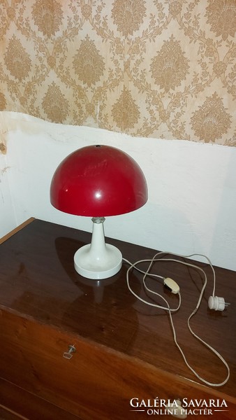 Space age retro formatervezett piros gomba lámpa