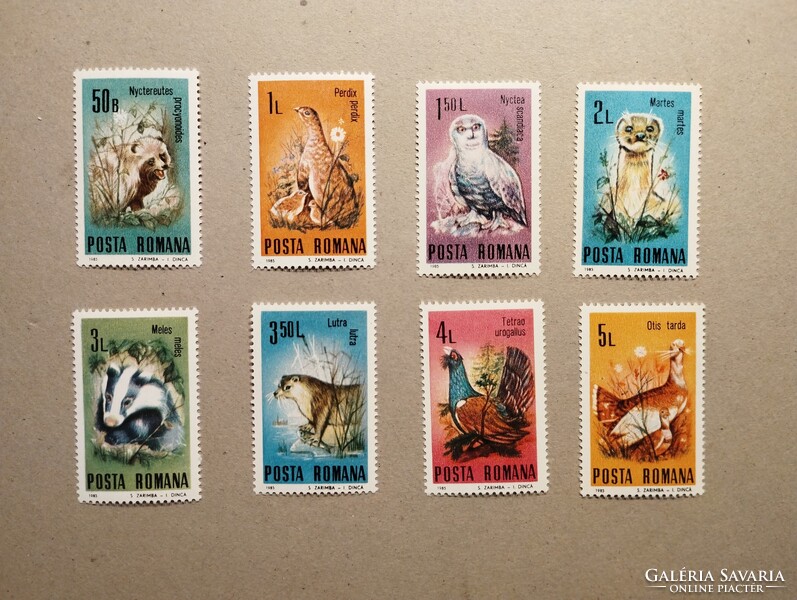 Románia - Fauna, vadállatok, védett állatok 1985