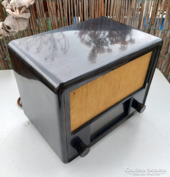 TELEFUNKEN SUPER 2B54 GWK régi retro vintage német csöves bakelit rádió, 1942-44. Ritka!