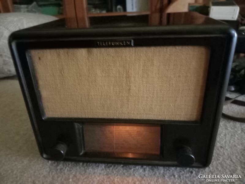 TELEFUNKEN SUPER 2B54 GWK régi retro vintage német csöves bakelit rádió, 1942-44. Ritka!