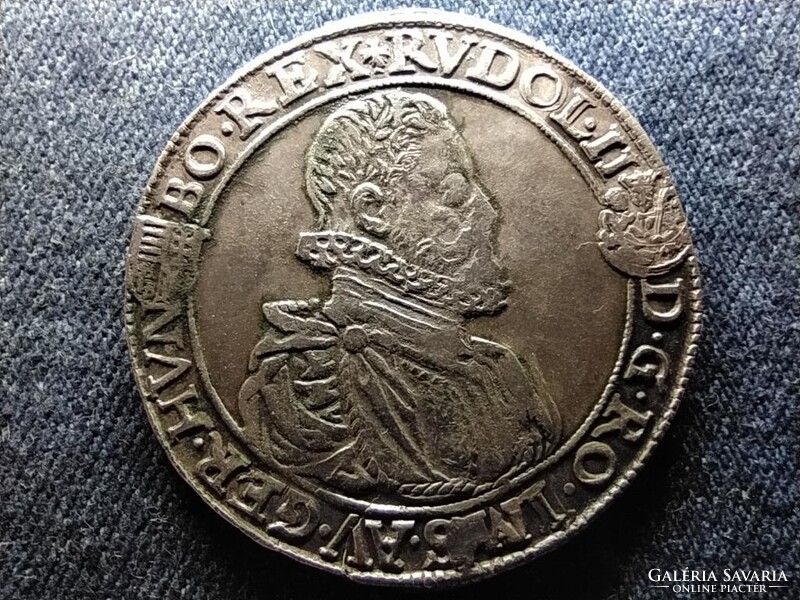 Magyarország Rudolf (1576-1608) .875 Ezüst 1 Tallér 1608 KB