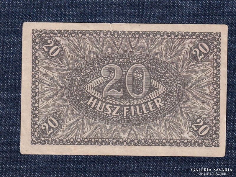 Pénztárjegy (1919-1920) 20 fillér bankjegy 1920