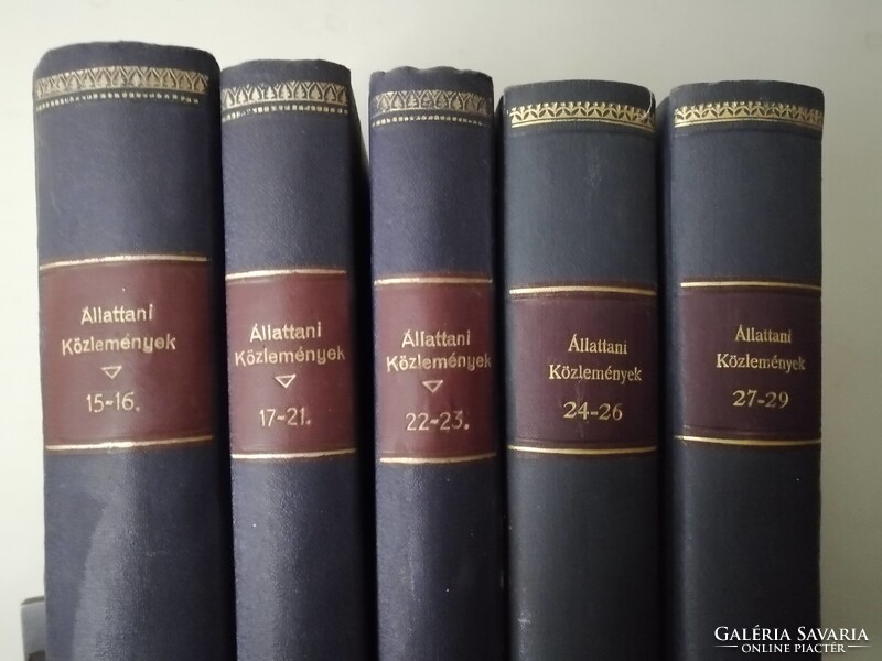 ÁLLATTANI KÖZLEMÉNYEK 1915-1929 /SOÓS LAJOS, CSIKI ERNŐ