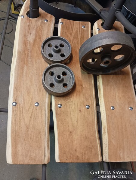 Industrial Ipari Vas gép Kerék 100mm öntöttvas Gépkerék roller Loft vintage bútor asztal alá