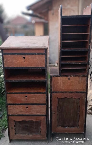 Biedermeier stílusú íróasztal, szekrénnyel és pulpitussal eladó